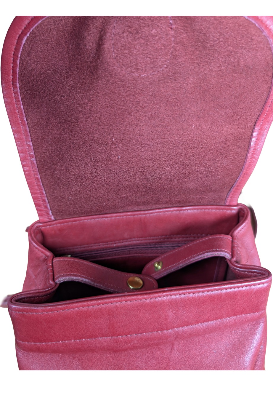 Coach Vintage Bantam Backpack Red Leather Mini Women Bag 4152 USA - Picture 5 of 7